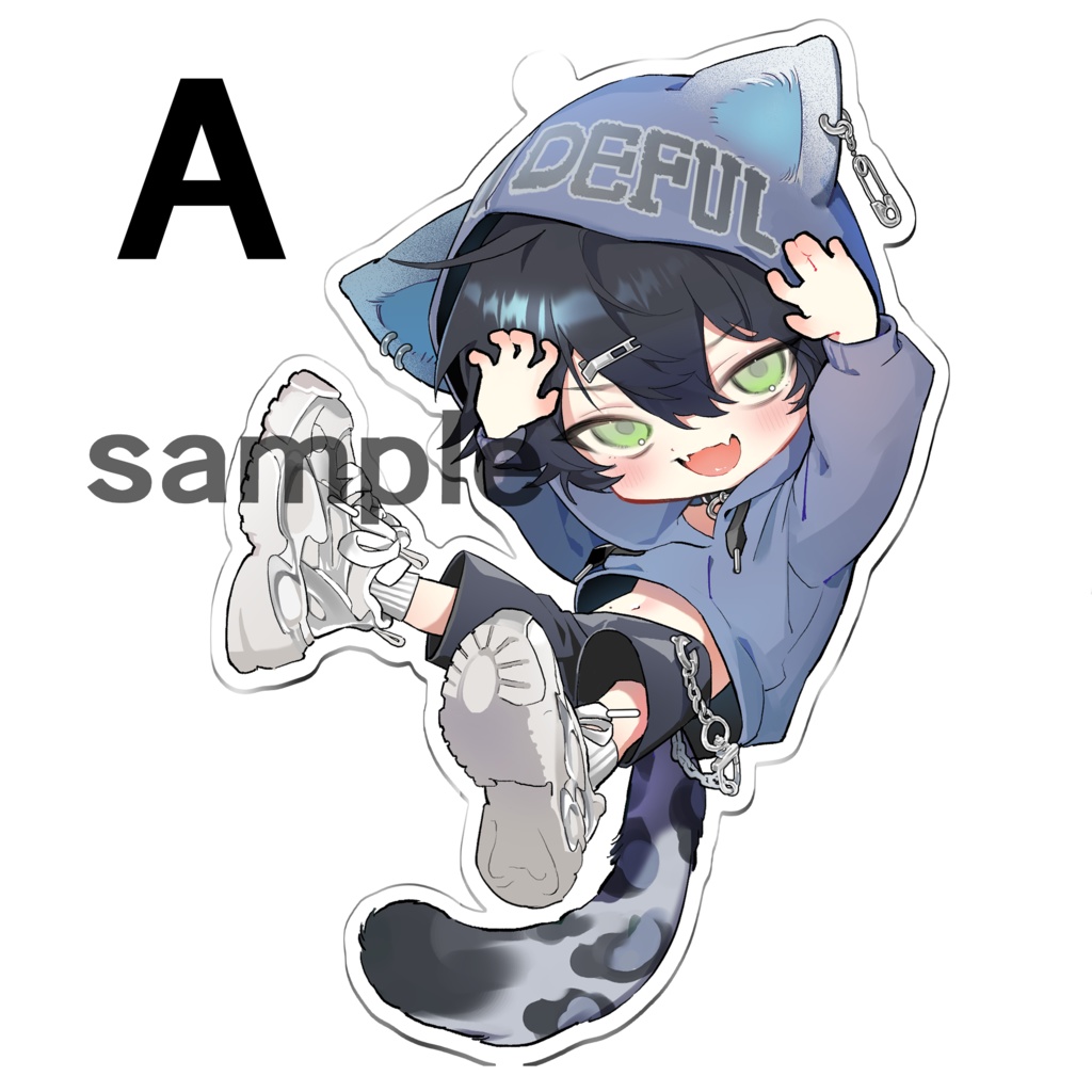 カオルくんアクリルキーホルダー【A 猫耳／B 私服】