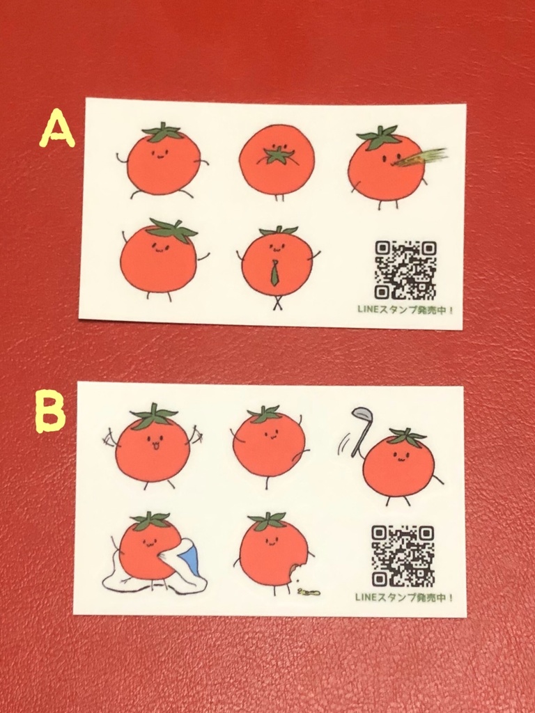 あかとまとくんミニステッカー