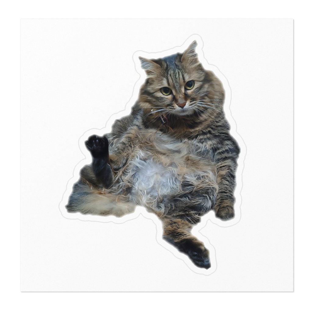 座るヨリちゃんのステッカー