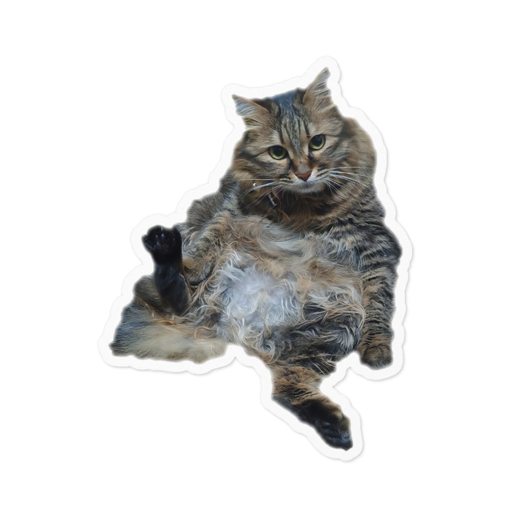 座るヨリちゃんのステッカー