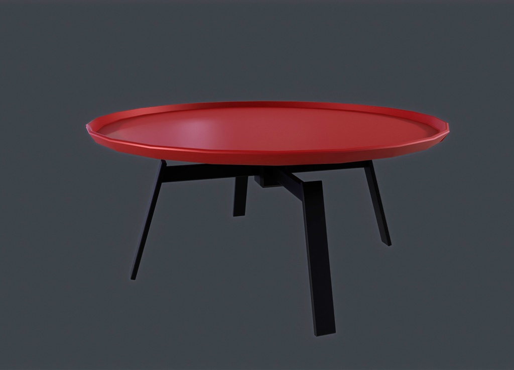 armchair and small table for vrchat