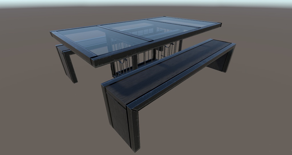 3D Cage Dining Table for Vrchat