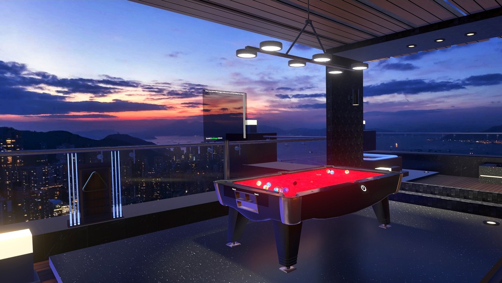VRCBilliards Customized Pool Table Pack For Vrchat