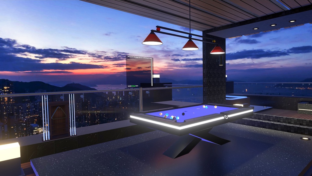 VRCBilliards Customized Pool Table Pack For Vrchat