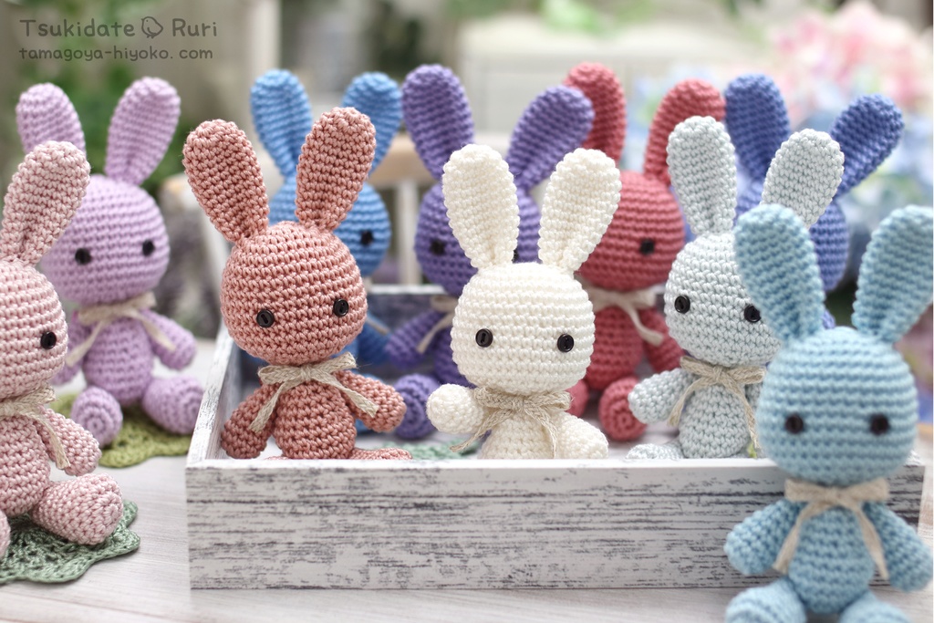 あみぐるみうさこ(あじさい)