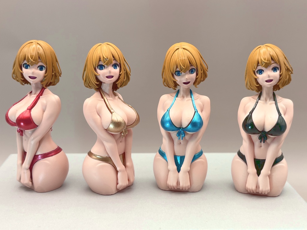 1/12スケール「楠神リサ」001(塗り分け簡単組み立てフィギュア)