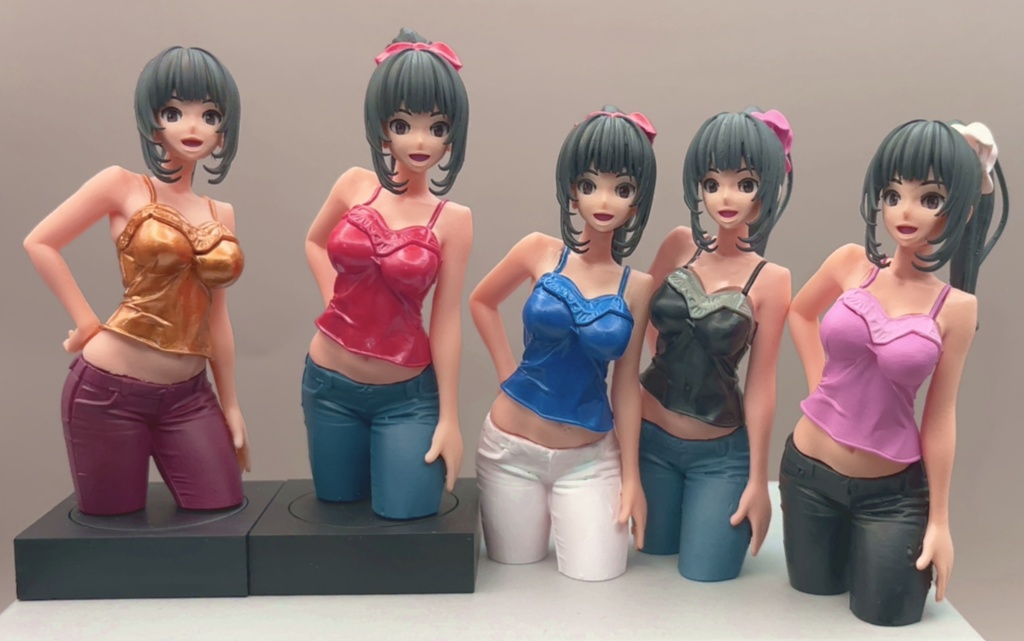 1/12スケール「真白翔子」001(塗り分け簡単組み立てフィギュア)