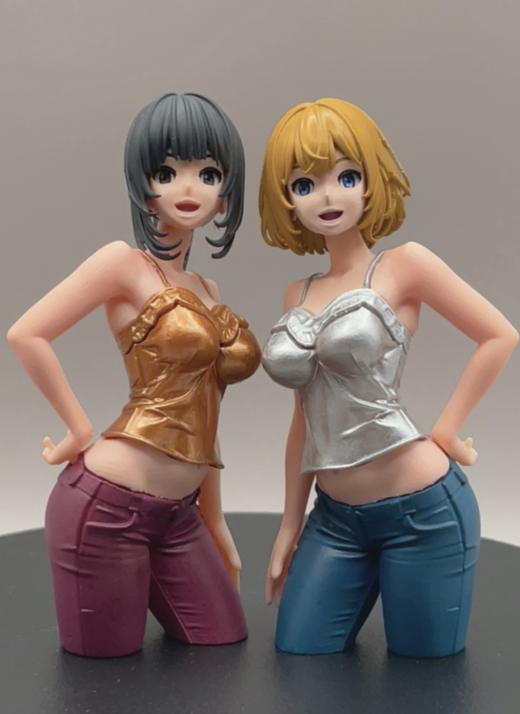 1/12スケール「真白翔子」001ミラーバージョン(塗り分け簡単組み立てフィギュア)
