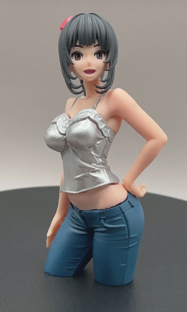 1/12スケール「真白翔子」001ミラーバージョン(塗り分け簡単組み立てフィギュア)