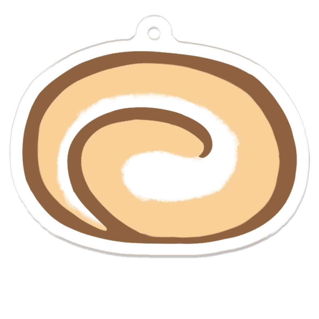 たそがれロールケーキのアクリルキーホルダー