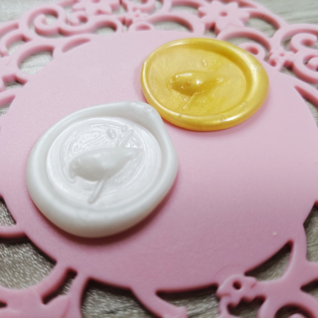 小鳥シーリングスタンプ(2個セット)