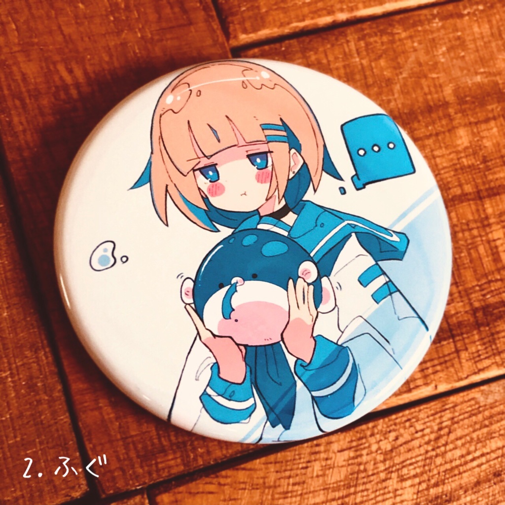 まるっこい動物×女の子 57mm缶バッジ(3個セット)