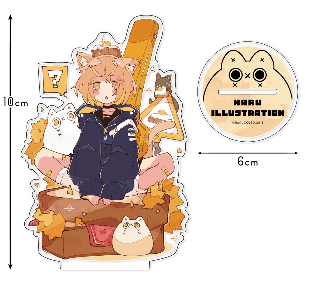 エッグトースト アクリルフィギュアスタンド