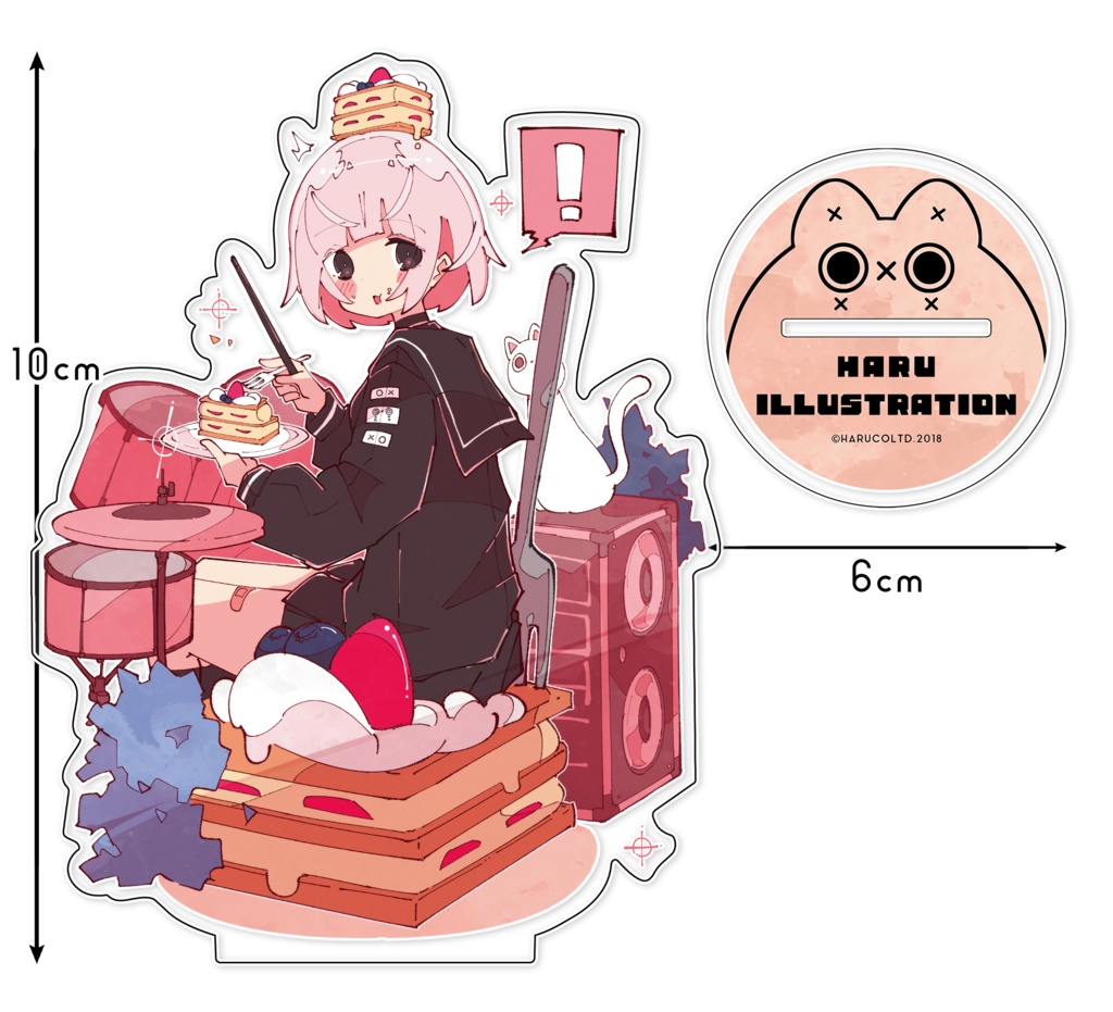 ドラム アクリルフィギュアスタンド