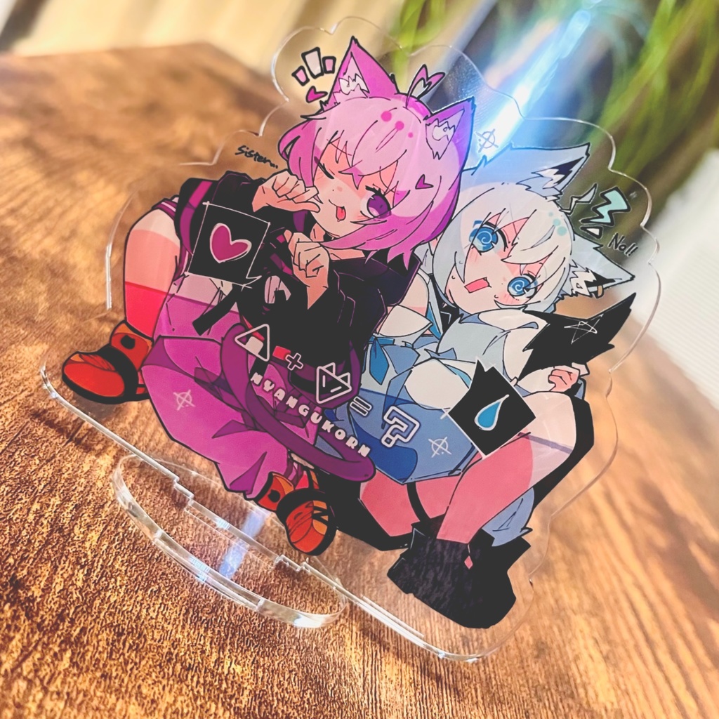 白上フブキ、猫又おかゆ「にゃんぐこーん」アクリルフィギュアスタンド