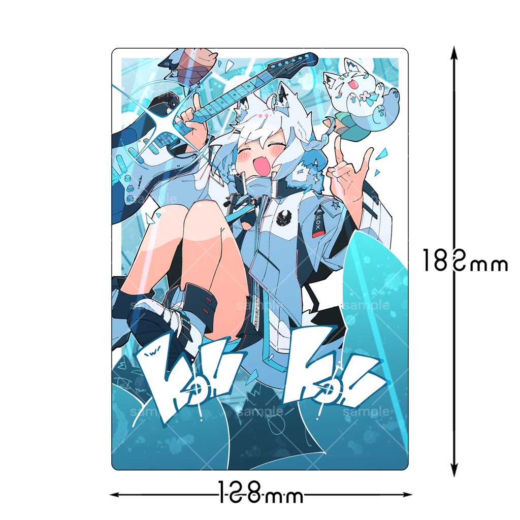 白上フブキ「KONKON Beats」1000万再生記念アクリルボード