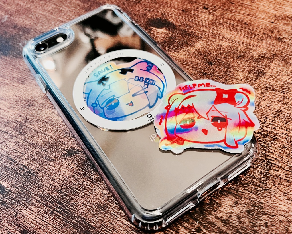 天音かなた「セルフサービス」MV風ホログラムステッカー4枚セット
