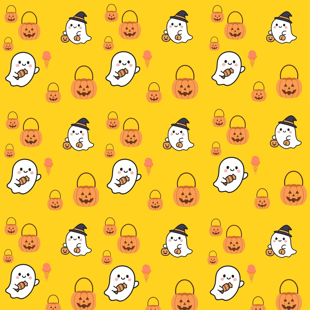 【3枚セット】ハロウィン　シームレスペーパー　デジタルペーパー　