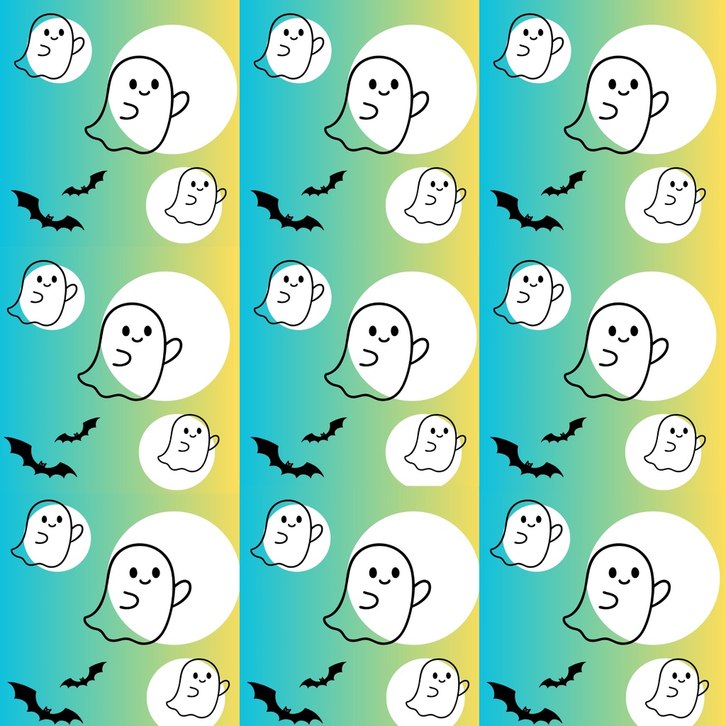 【5枚セット】ハロウィン　シームレスペーパー　デジタルペーパー