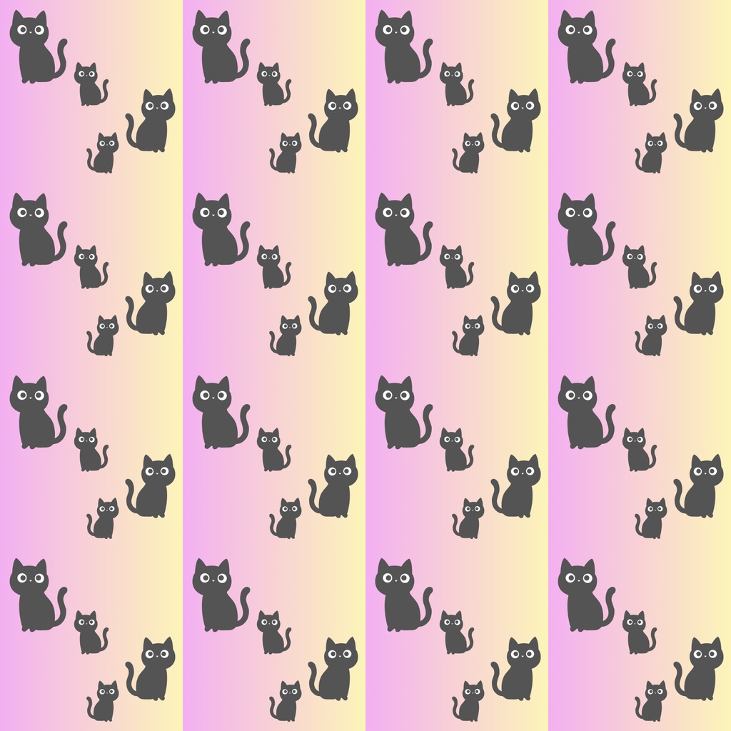 【10枚セット】猫モチーフ　シームレスペーパー　デジタルペーパー　