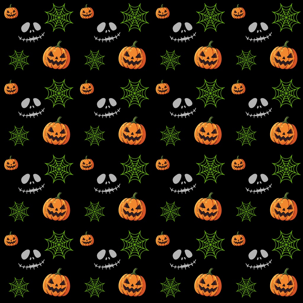 【6枚セット】ハロウィン　シームレスペーパー　デジタルペーパー　