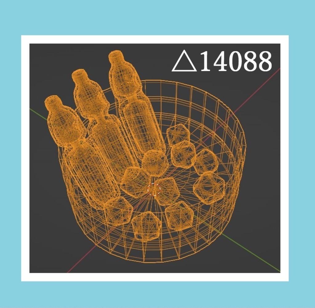 【3Dモデル】ラムネ瓶