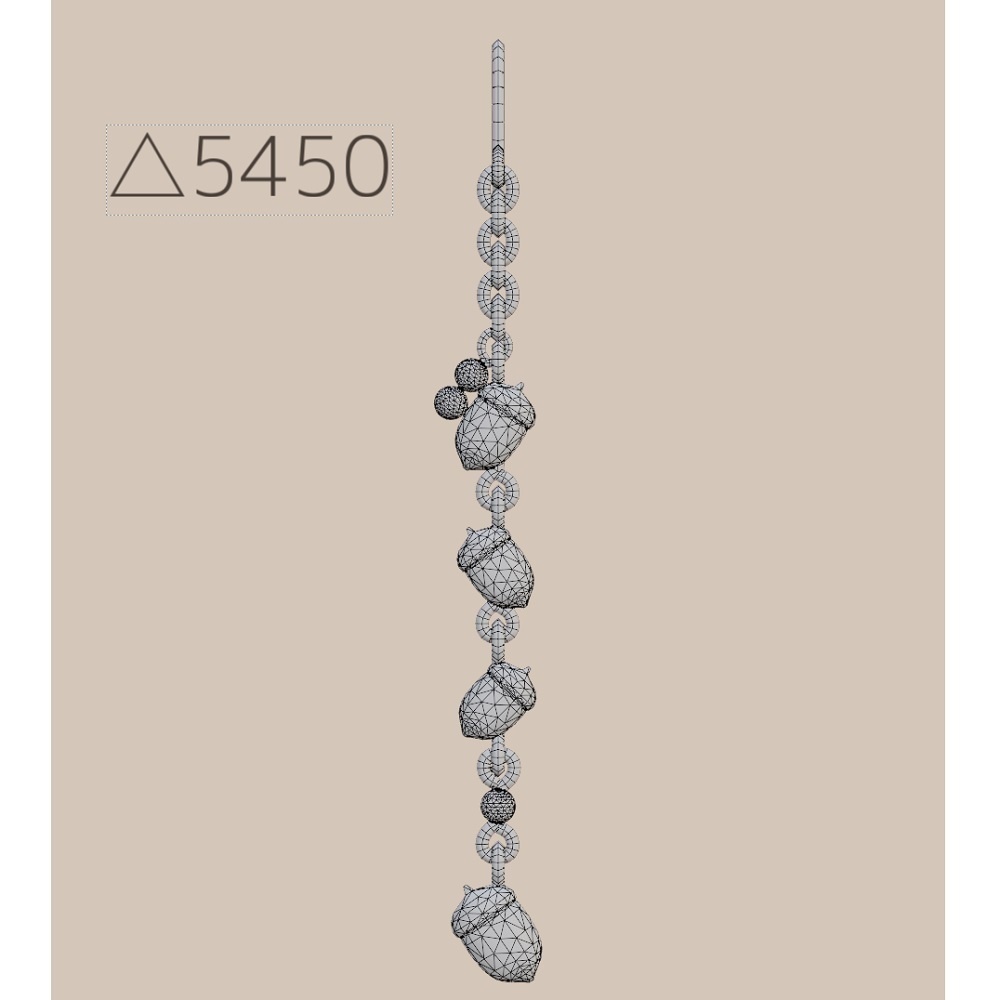 【VRChat想定】ころころどんぐりピアス【PB対応】