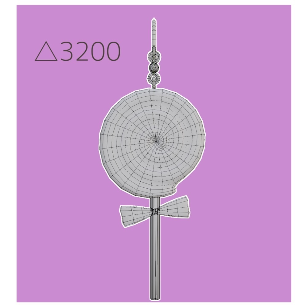 【VRChat想定】うずまきキャンディピアス【PB対応】