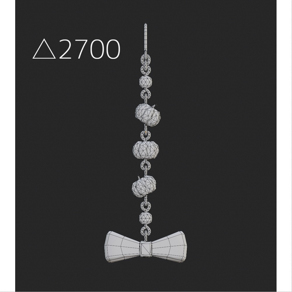 【VRChat想定】かぼちゃピアス【PB対応】