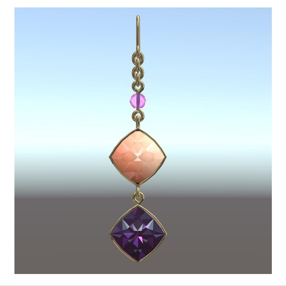 【VRChat想定】魔女の帽子ピアス【PB対応】