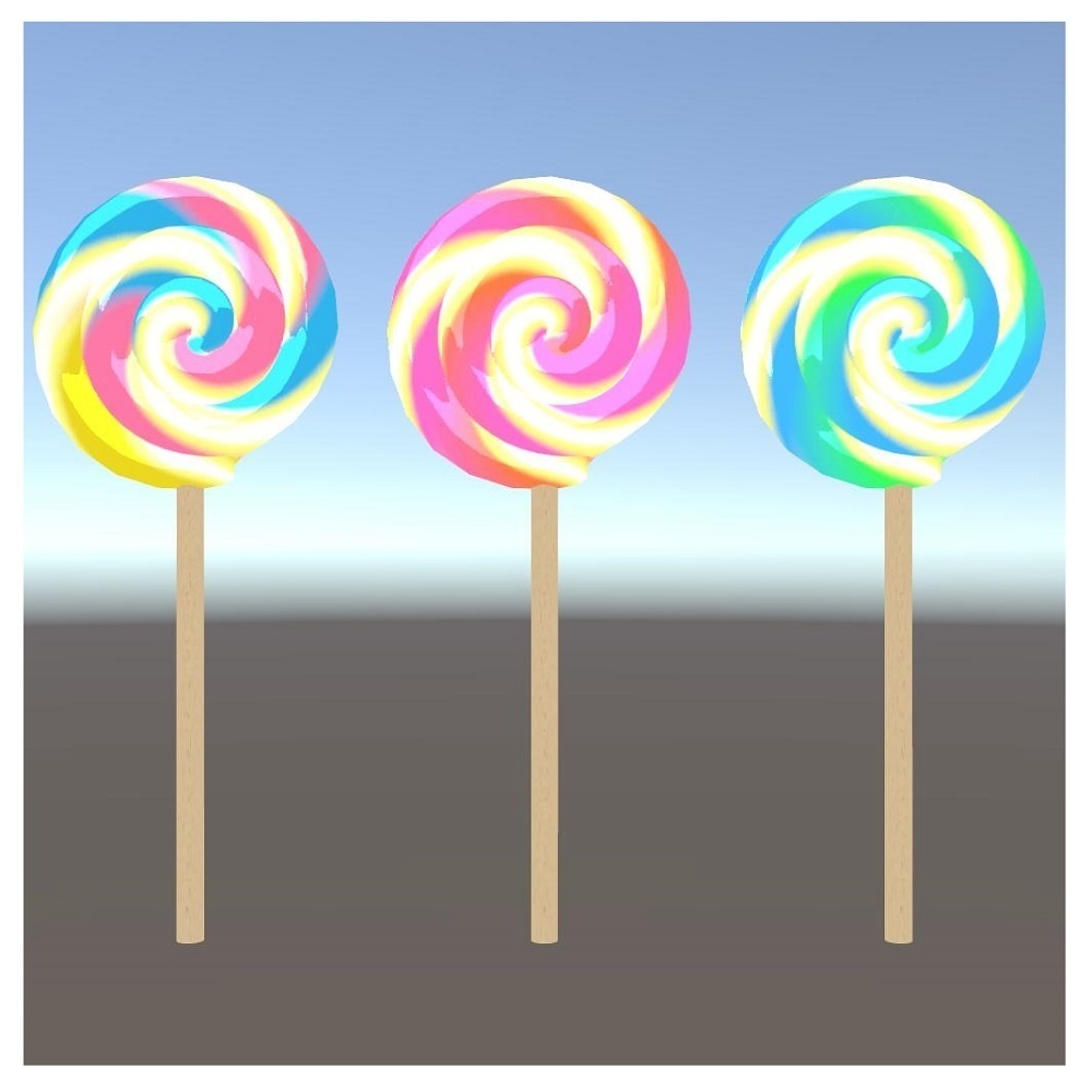 【VRChat想定】手持ちうずまきキャンディ