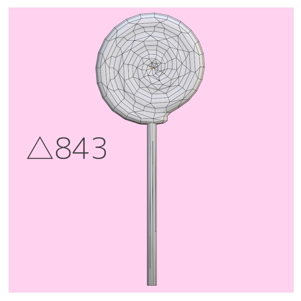 【VRChat想定】手持ちうずまきキャンディ