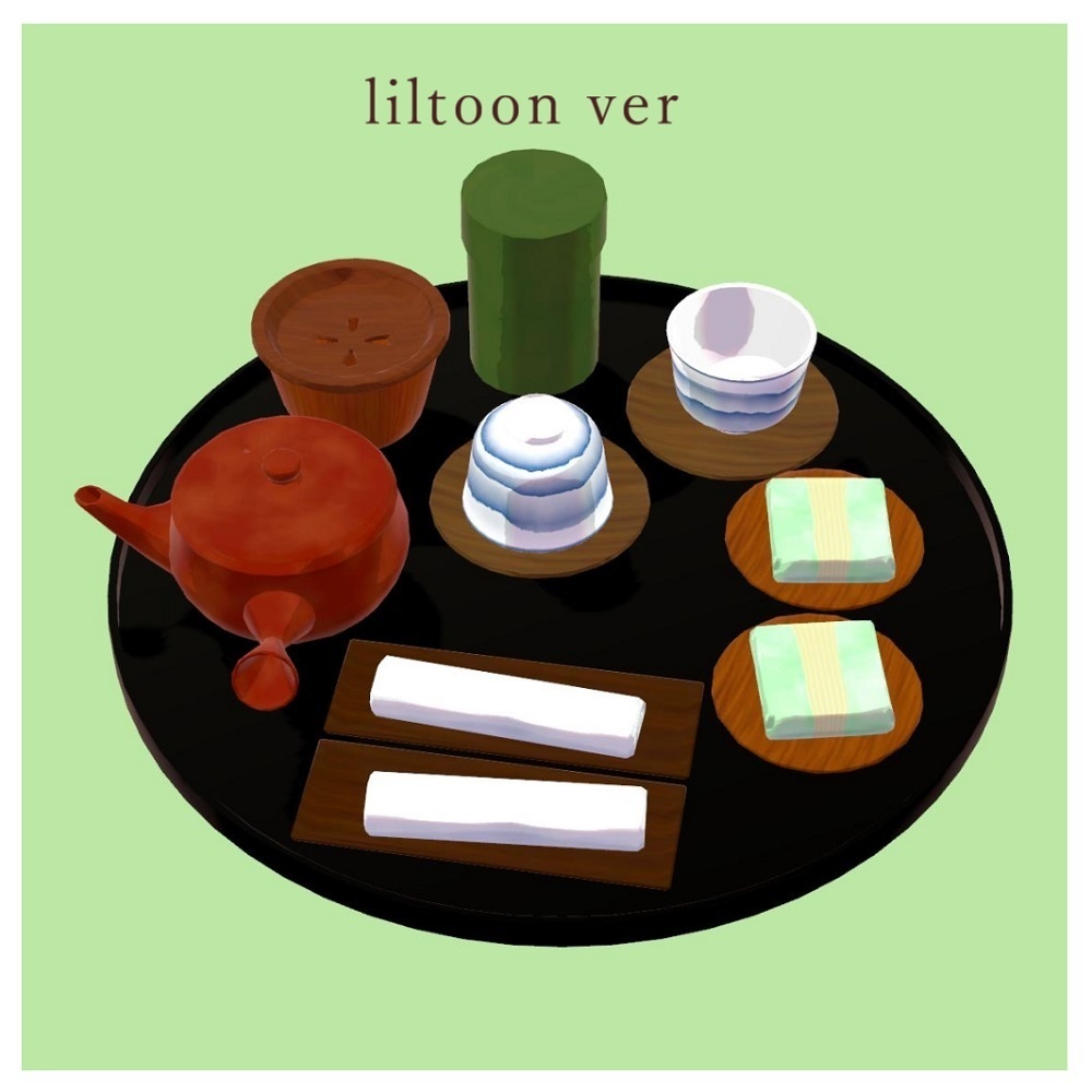 【VRChat想定】旅館のお茶セット
