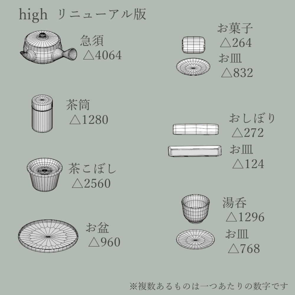 【2026リニューアル】旅館のお茶セット【VRChat想定】