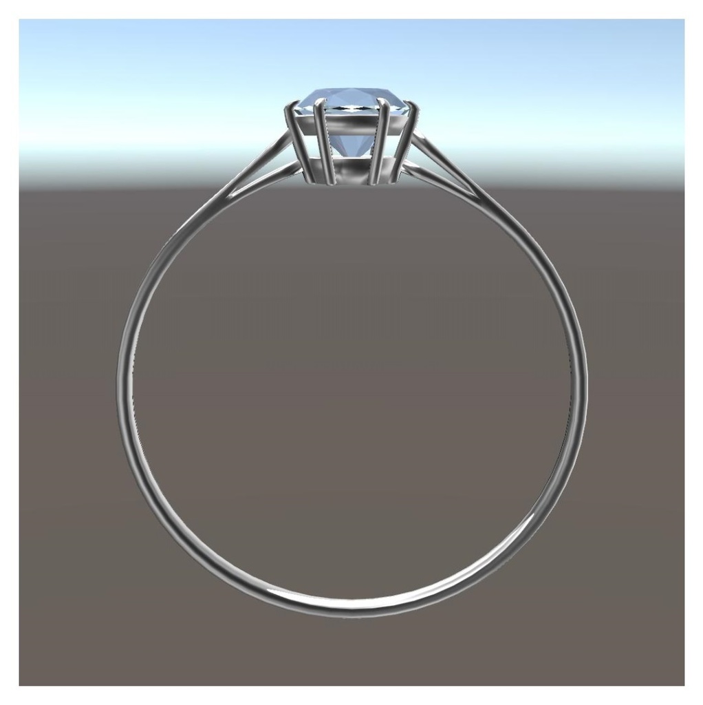【VRChat想定】ダイヤモンドリング