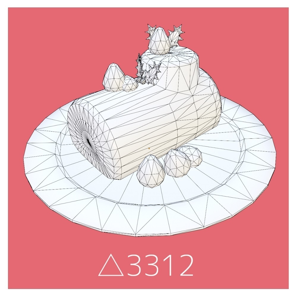 【VRChat想定】ブッシュドノエル