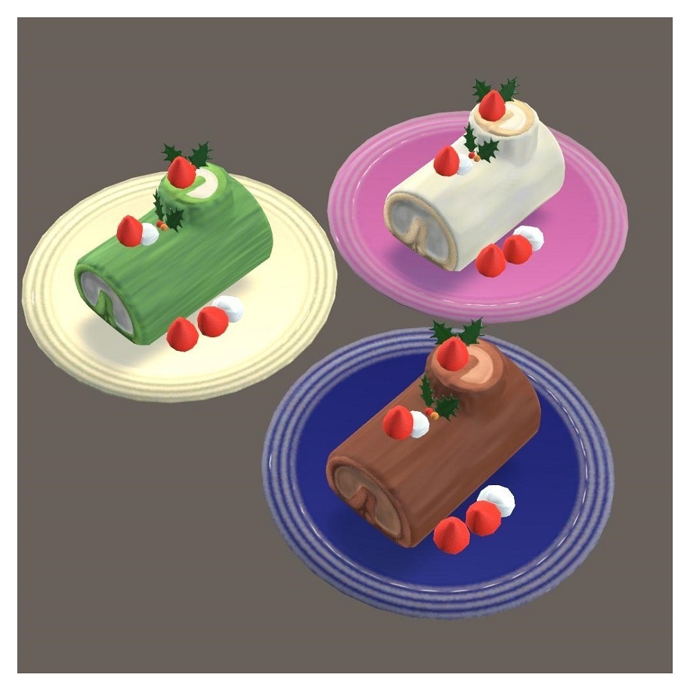 【VRChat想定】ブッシュドノエル