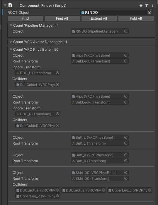 VRC Componet Finder