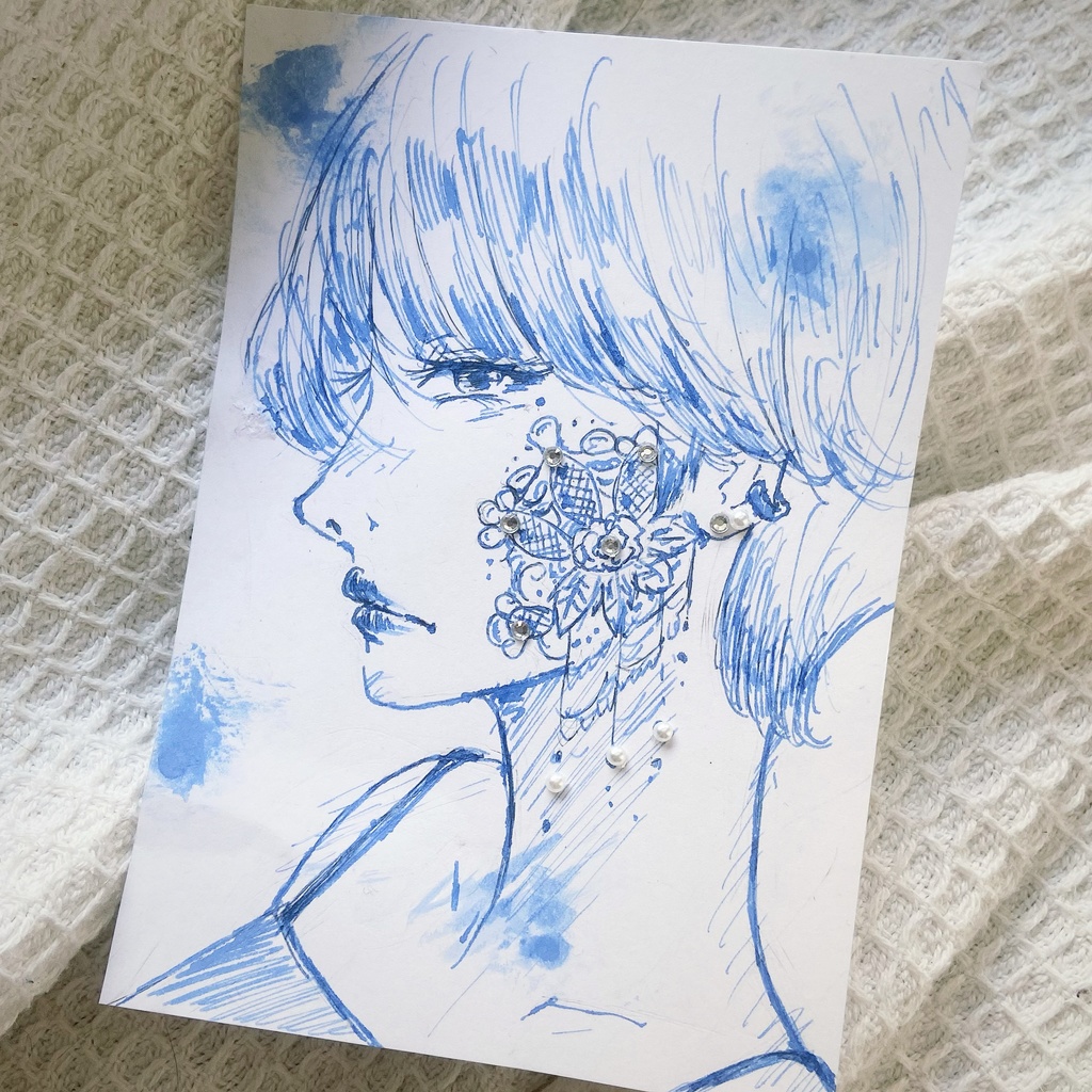 ガラスペンイラスト