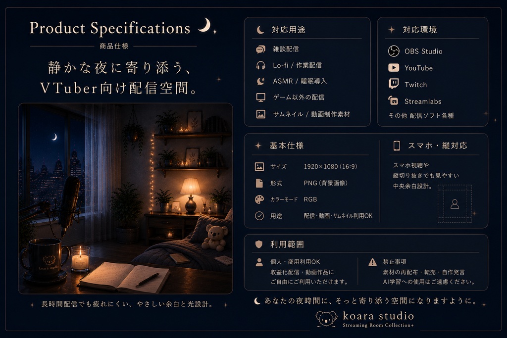 Midnight Chat - Cozy Streaming Room -