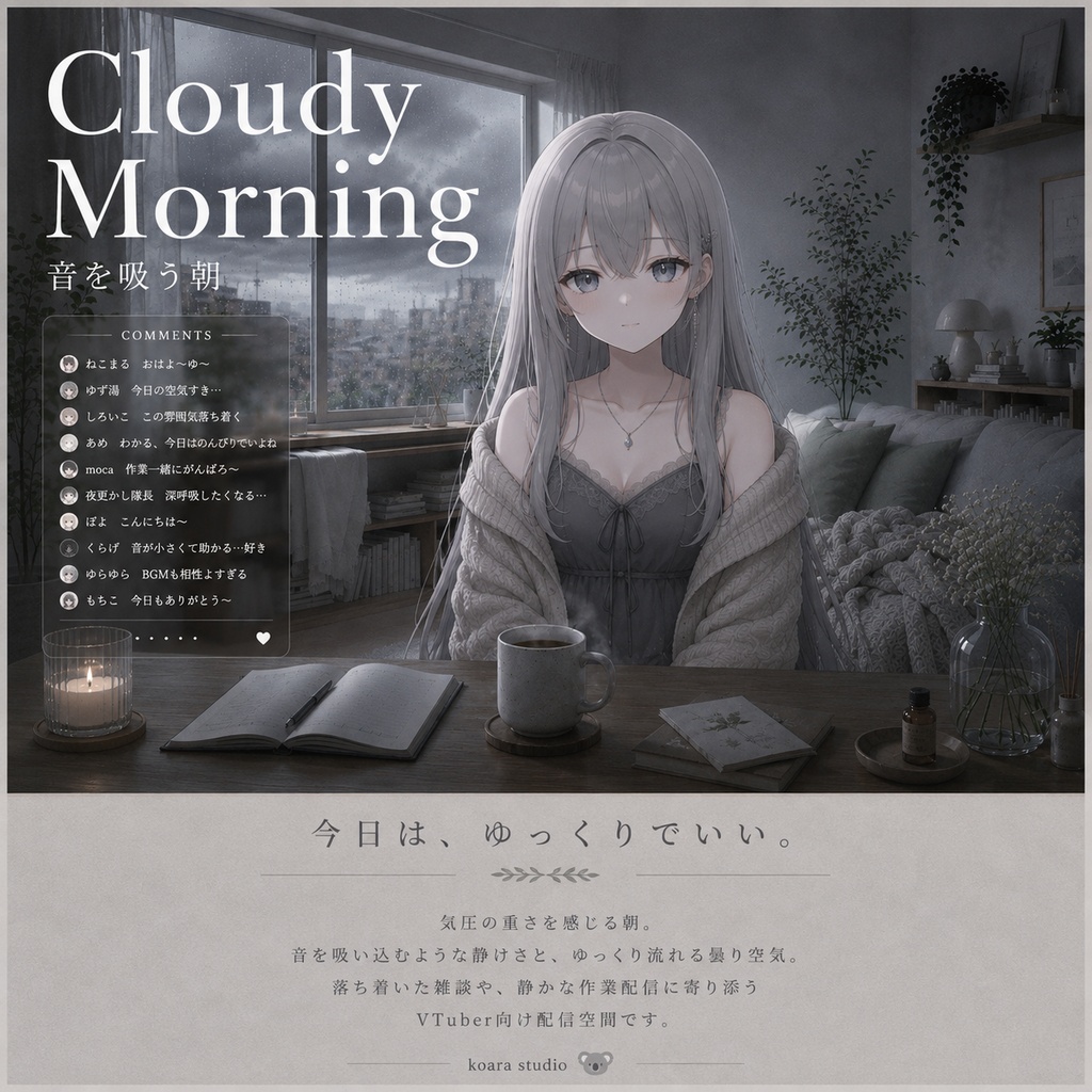Cloudy Morning  音を吸う朝