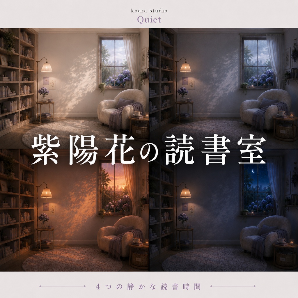 紫陽花の読書室|VTuber向け配信空間