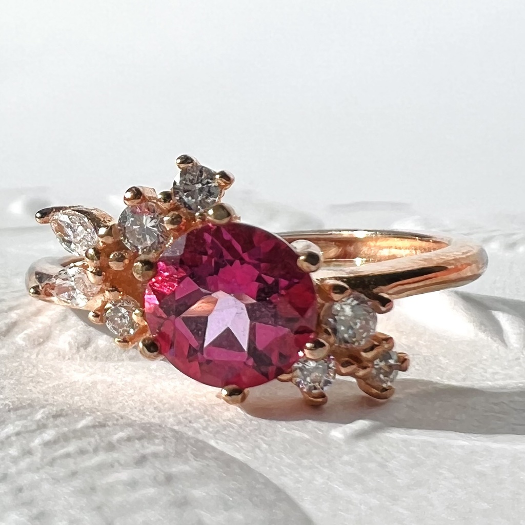 【一周年記念SALE】ピンク色の推し　概念リング