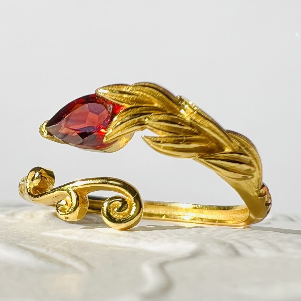 【一周年記念SALE】赤色の推し　概念リング