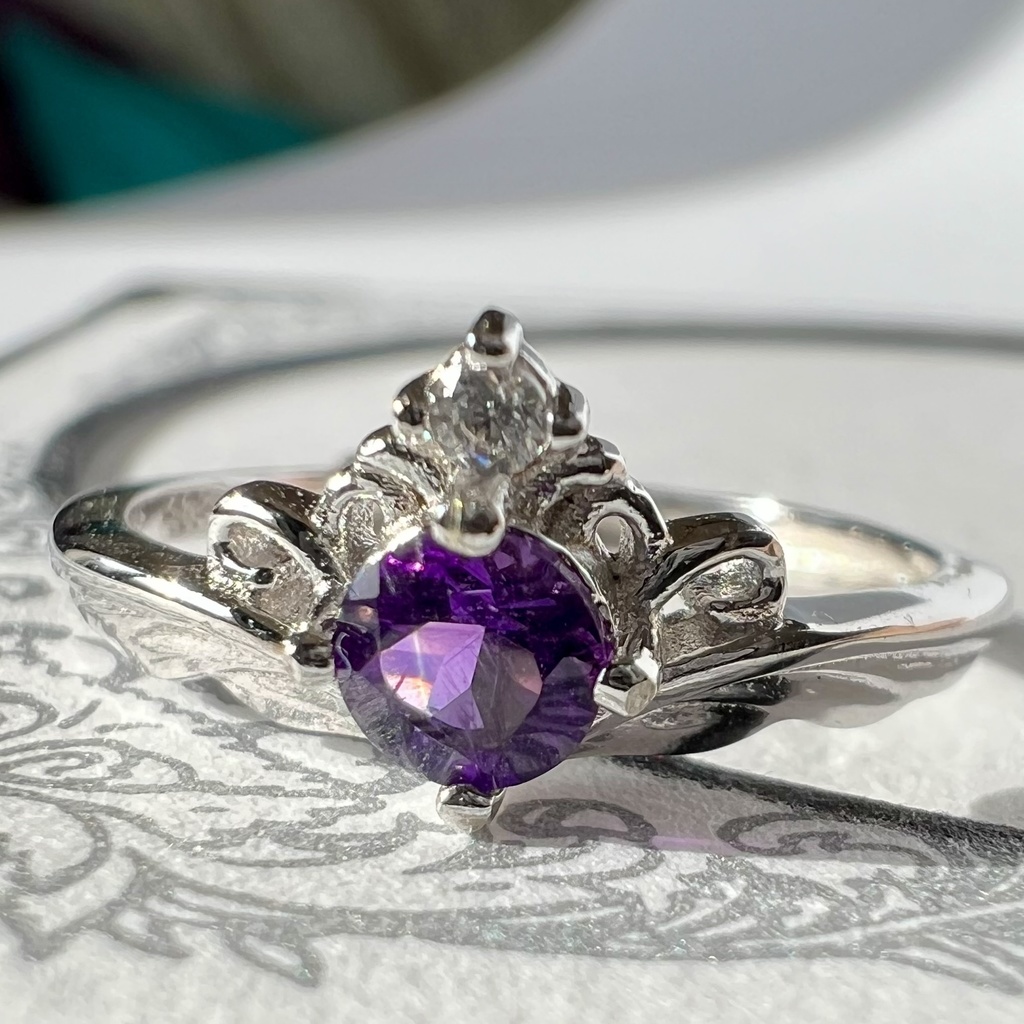 【一周年記念SALE】濃い紫の推し　概念リング