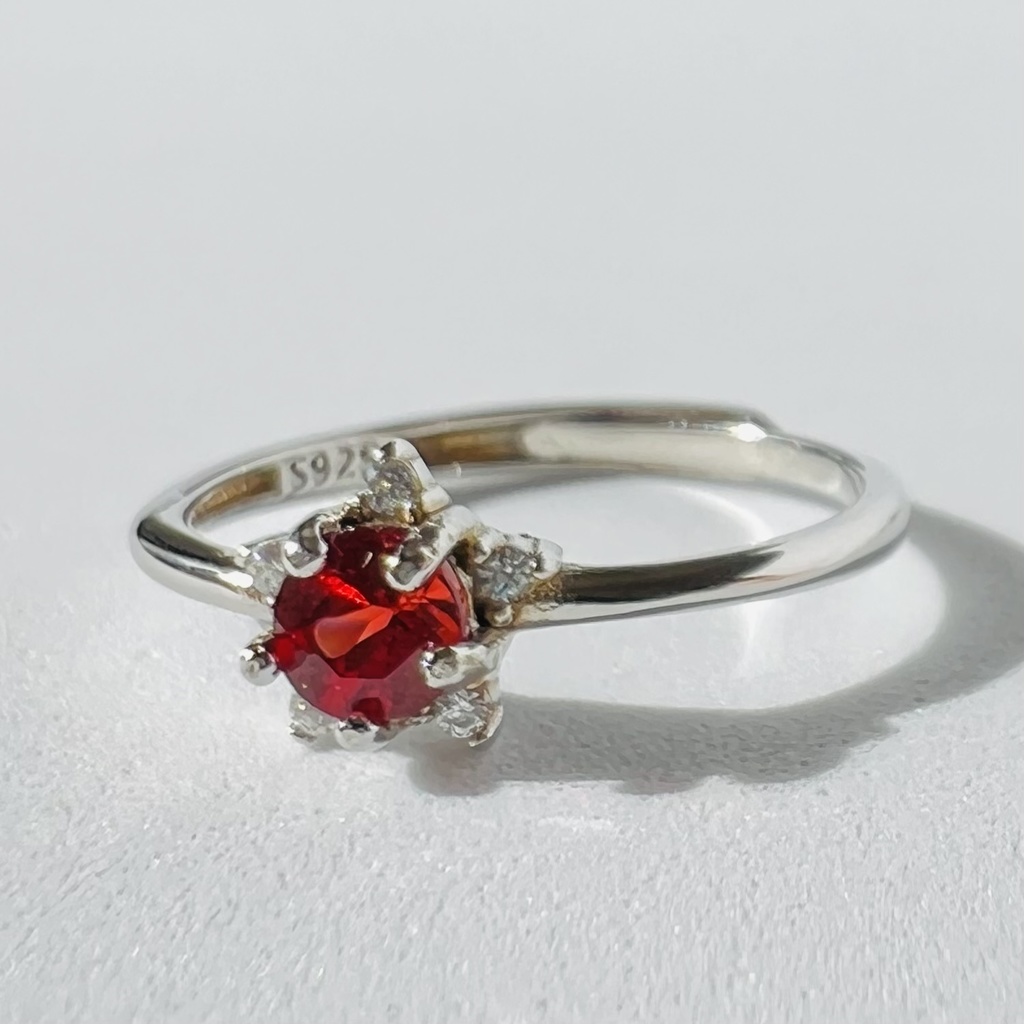 【一周年記念SALE】真紅の推し概念リング