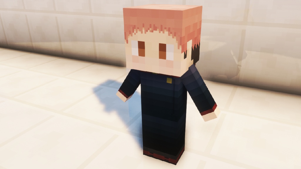 【Minecraft 1.12.2,1.16.5~】littleMaidMobマルチモデル・虎杖悠仁ver.0.2.1