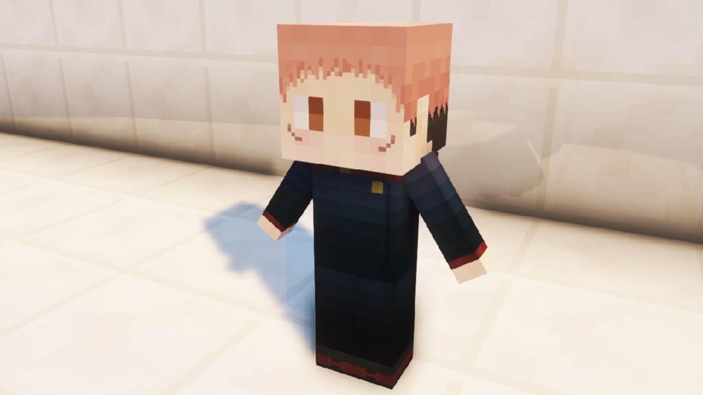 【Minecraft 1.12.2,1.16.5~】littleMaidMobマルチモデル・虎杖悠仁ver.0.2.1