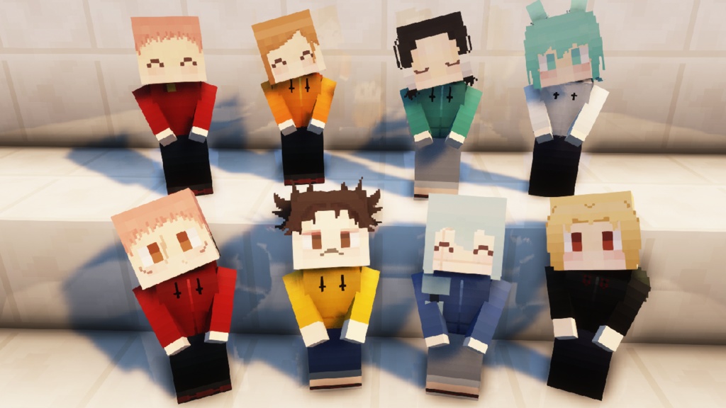 【littleMaidMob】呪術廻戦 着せ替え衣装セット-ver.1.0.0【Minecraft 1.12.2,1.16.5~】