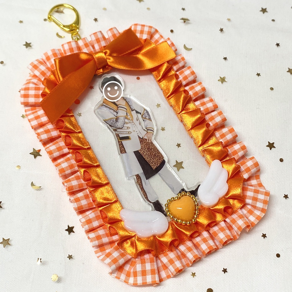 【オレンジ】アクスタおでかけキーホルダー 